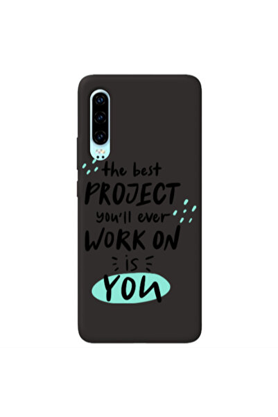 Other Huawei P30 The Best Project Black Colored Silicone TPU Θήκη