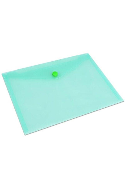 OEM Mapa plic A5 Koh-I-Noor, din PP transparent, cu inchidere cu capsa, verde