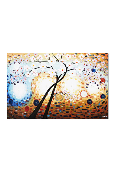artnova Tablou GIGANT pictat manual, Copacul vietii, 150x100cm ulei pe panza ...