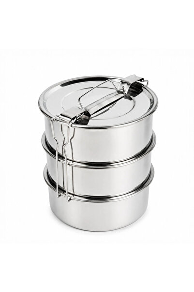 Livenda 3-Piece Metal Bowl Set - Stainless Steel - 16 cm