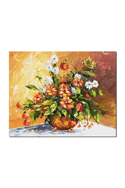 artnova Ръчно рисувана 3D картина на цветя, Кралска цветна аранжировка, 50x40...