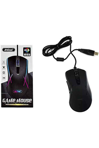 Andowl M88 RGB Ποντίκι Gaming Μαύρο