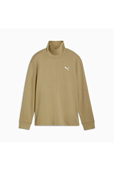 Puma Υψηλόλαιμο Μπλουζάκι CREW TR 681629-67 Μπεζ M