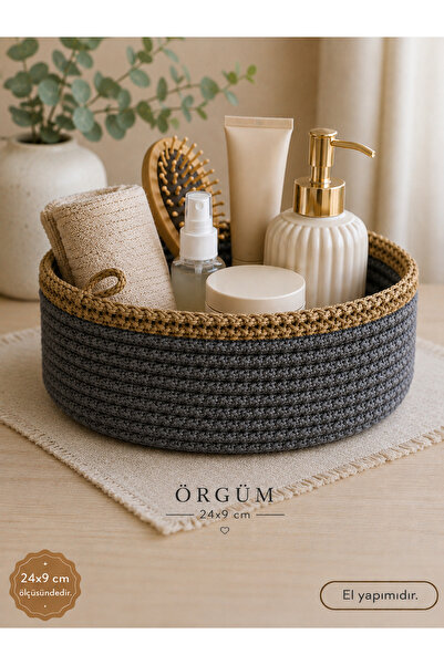 ÖRGÜM Sepet 24x9 Cm Çok Amaçlı Düzenleyici