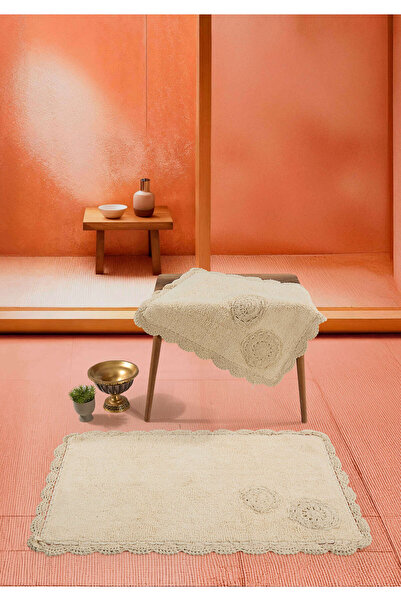 FeelHome Vellore Soft, Hand-Knitted, Dowry-Style, Absorbent 2-Piece 100% Cott...