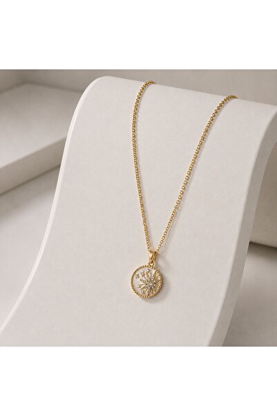 BIJUTERI Kly-1051 |   Star Motif Medallion Necklace |   Eos Collective