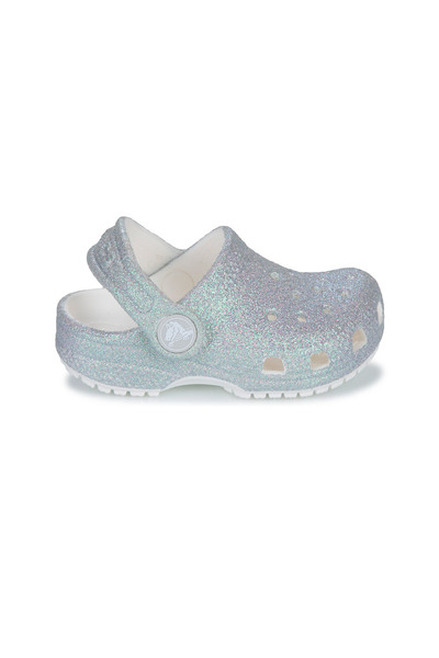 Crocs ΚΛΑΣΙΚΟ ΙΡΙΔΙΣΤΙΚΟ ΓΚΛΙΤΕΡ CGT 210985-100 Λευκό 25/26