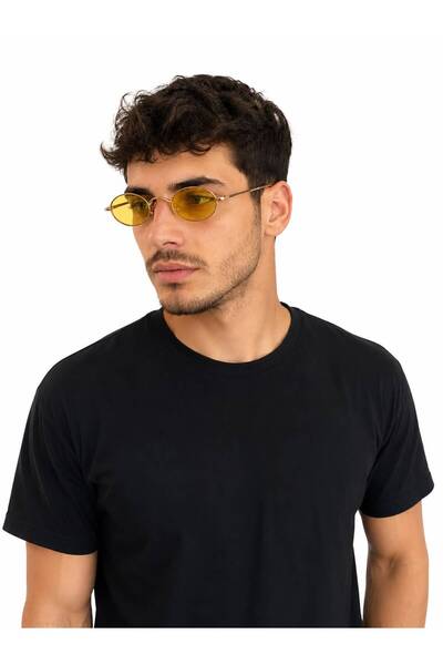 More Black Della Pianto Unisex Oval Sunglasses