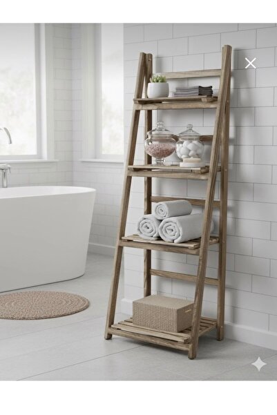Noor Shelf Xishi 4 Layers High Quality, Foldable, Multi-Level Ladder Design, ...