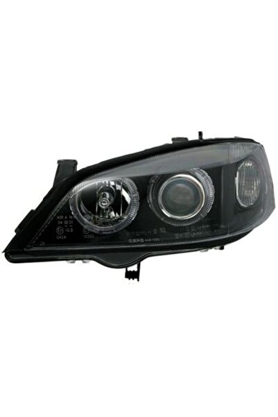 Depo Προβολείς εμπρός τύπου Angel Eyes για Opel Astra G (1998-2004) - μαύροι,...