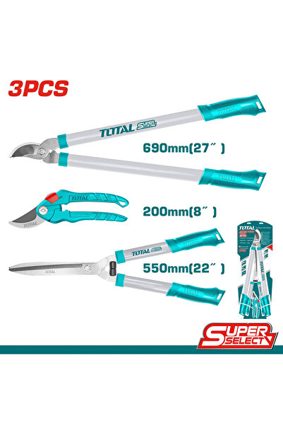 TOTAL طقم مقص اغصان متنوع 3PCS/SET THT1578033 توتال