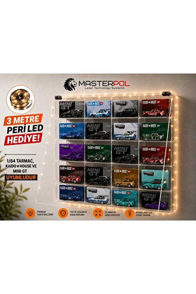 MASTERPOL KUTUSUYLA SERGİLE | Mini GT uyumlu • Kaido House uyumlu • Tarmac Uy...