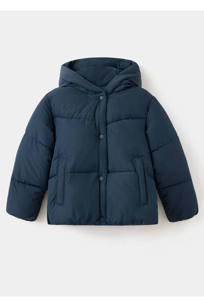 MANGO Kids Kapüşonlu kapitone anorak