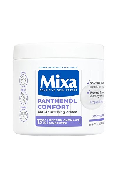 MİXA Mixa Panthenol Soothing Moisturizing Cream, Calming Body Lotion for Ecze...