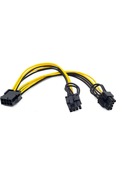 POWERTECH Καλώδιο EPS 8 ακίδων σε PCIe 6+2 ακίδων 0,2μ Πολύχρωμο (CAB-W035)