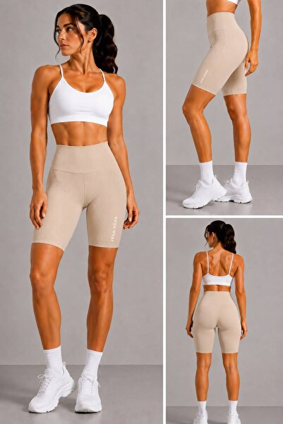 VERA LİFE Women's High Waist Tightening Biker Shorts