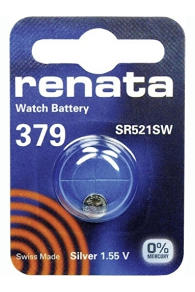 RENATA 379/SR521SW Μπαταρία ρολογιού οξειδίου του αργύρου SR63 1.55V 1 τεμάχιο