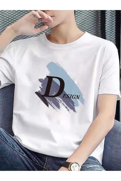 EYMORA Design Minimal Graphic Printed Unisex T-Shirt – Modern Artistic Brush ...