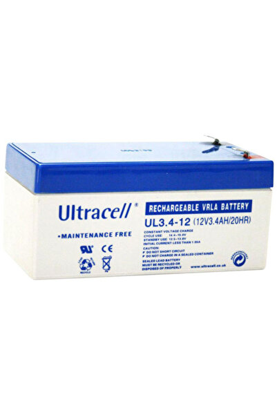 Ultracell B12V-3_4 Υπερκυψέλη ©   Επαναφορτιζόμενη σφραγισμένη μπαταρία μολύβ...