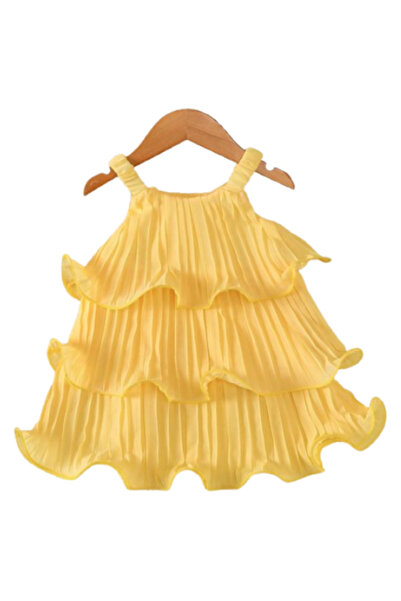 OEM Rochie de vara pentru bebelusi, galben, 80-86 cm