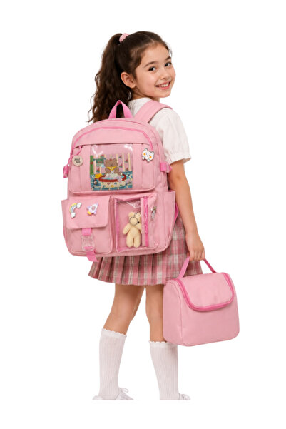 Freedom Bag Trend Korean Model 3-Piece Primary School Bag Set, Backpack + Lun...