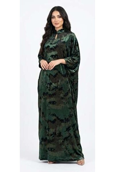 1111112 Luxury Women's Velvet Jalabiya – Emerald Green Edition