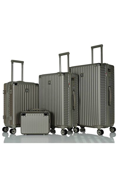 Assoda Luxury 4-piece travel and bridal luggage set from brand, Color: Metall...
