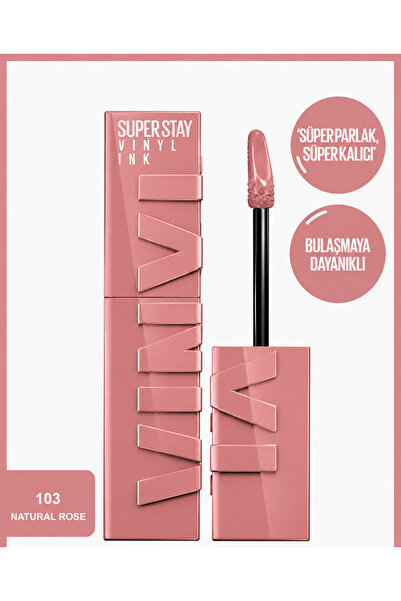 Şahin Superstay Vınylınk Kalıcı Likit Ruj - Natural Rose