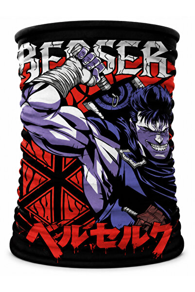 FG KONNİCHİWA Berserk Bandana Anime Face Mask and Neck Gaiter and Daily and M...