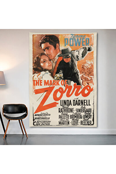 Geek Cultcha The Mark of Zorro Wall Covering Wall Tapestry First Quality Sati...