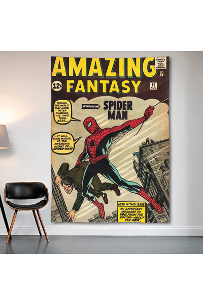 Geek Cultcha The Amazing Fantasy Spider-Man Wall Covering Wall Tapestry First...