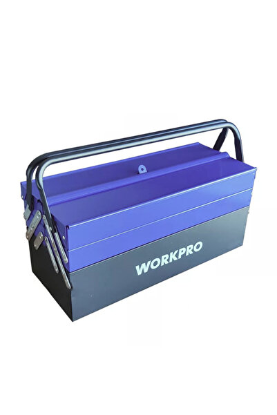 Workpro 19-Inch Cantilever Metal Tool Box â€“ 495mm Heavy Duty 5-Compartment ...