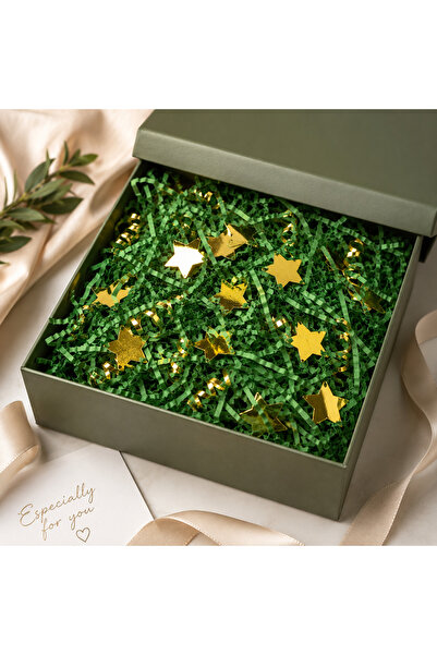 Generic Decorative Filling for Gifts with Golden Stars