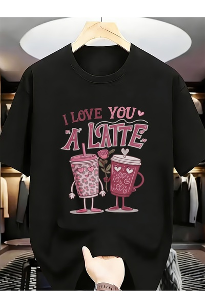 En22 تيشيرتات مطبوع عليها 'I Love You Late' هدايا عيد الحب، تيشيرتات مضحكة وف...