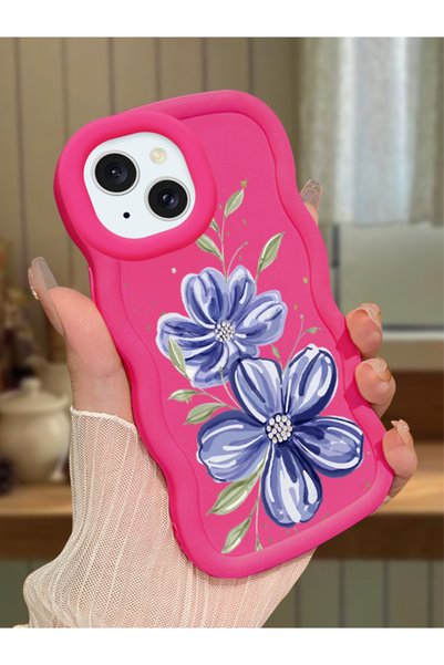 Hontinga iPhone 13 Compatible Case Camera Protector Red Silicone Couple Phone...