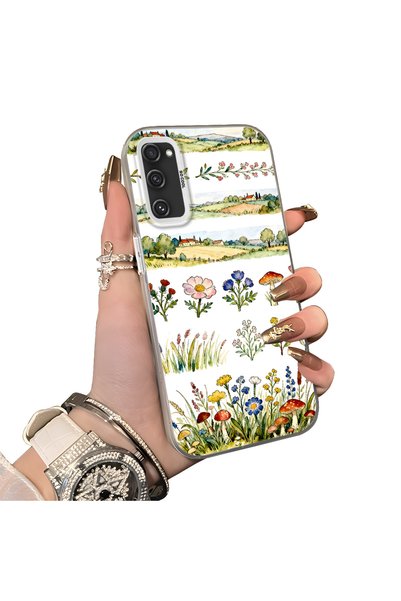Hontinga Samsung Galaxy S20 Fe Compatible Silicone Edge Hard Back Case Couple...