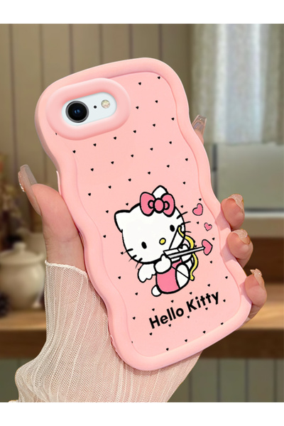 Hontinga iPhone 7 Compatible Case Camera Protector Pink Silicone Couple Phone...