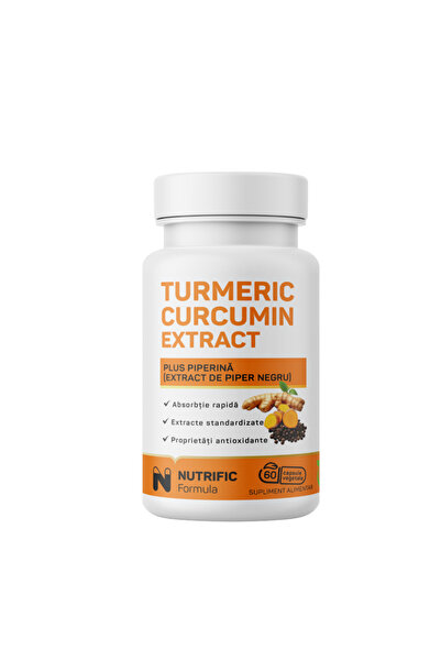 NUTRIFIC Turmeric Curcumin Extract Plus Piperina 500mg 60cps vegetale