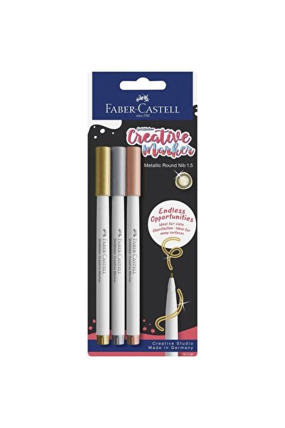 OEM Markere creative Faber Castell Goldfaber set 3 metalice multicolor 1,5mm