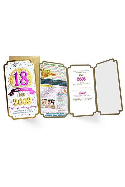 KUKARTKA Felicitare aniversara Passion Moments PM-447K pentru 18 ani, cu desi...