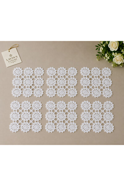 Genel Markalar Tığ Örgüsü Dekoratif Dantel – 6 Parça Set