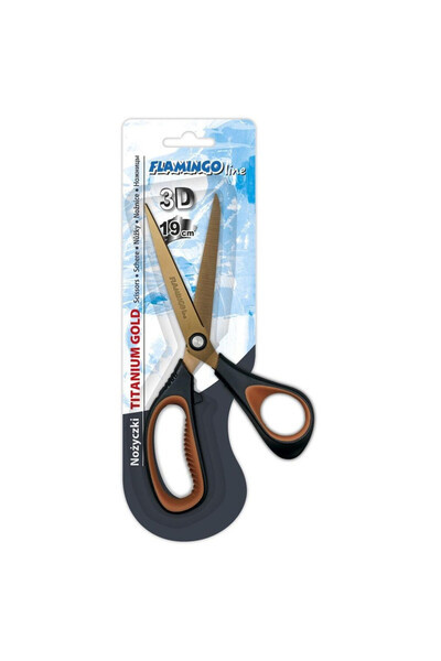 Titanum Foarfece 3D teflon non-stick, pentru hartie si tesaturi, multicolor, ...