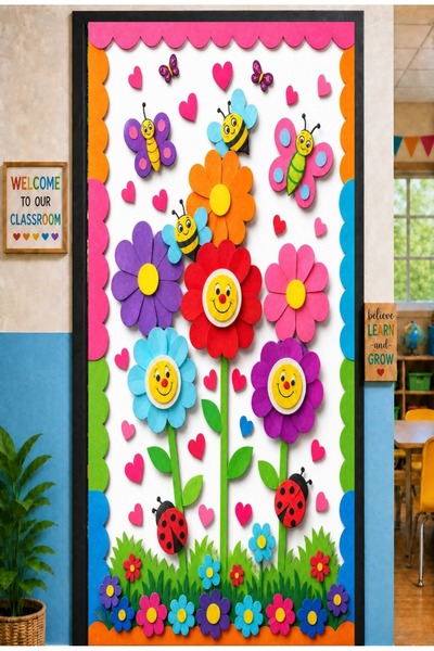PROMISEBACKDROP2 190X75Cm Elastic Door Decoration, Fabric Door Dressing, Bee ...