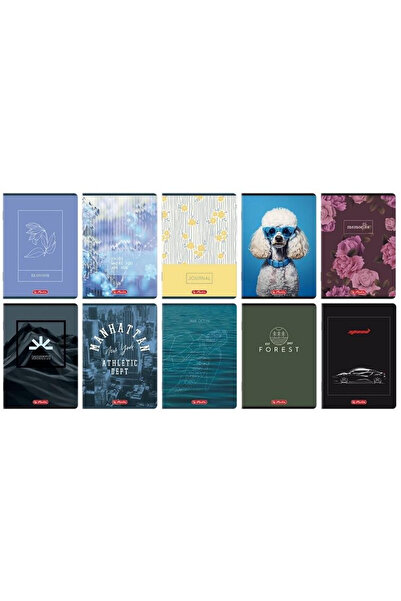Herlitz Caiete A5 32 file mix multicolor set 10 buc