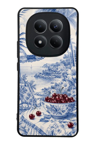 Spoyi Xiaomi Redmi Note 15 Pro 4g Blue Porcelain Cherry Coast Design Glossy P...