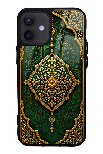 Spoyi iPhone 12 Mini Emerald Ottoman Majesty Design Glossy Phone Case