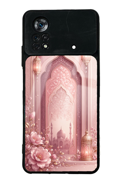 Spoyi حافظة هاتف Xiaomi Poco X4 Pro Blush Palace Garden ذات تصميم لامع