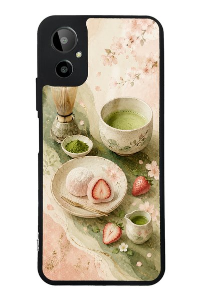 Spoyi حافظة هاتف لامعة بتصميم Gm 23 SE Sakura Matcha Mochi