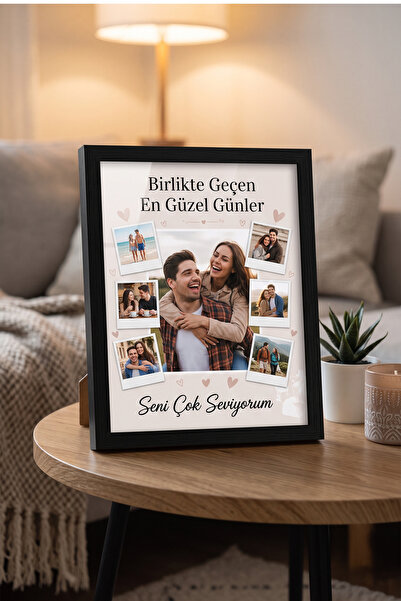 ÇELİKLER HEDİYE Kişiye Özel Sevgili Fotoğraf Çerçevesi Birlikte Geçen En Güze...