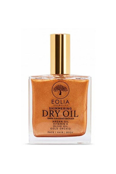 Eolia Cosmetics Ulei Uscat Stralucitor cu Efect Bronzant pentru Corp, Fata si...